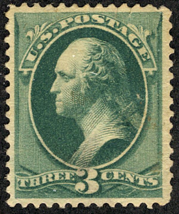 #184 SCV $180. XF mint hinged, a super stamp with near perfect centering, Fre...