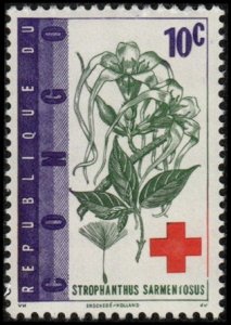 Congo Democratic Republic 443 - Mint-NH - 10c Red Cross / S. sarmentosus (1963)