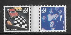 #3187N-O MNH Gutter Pair