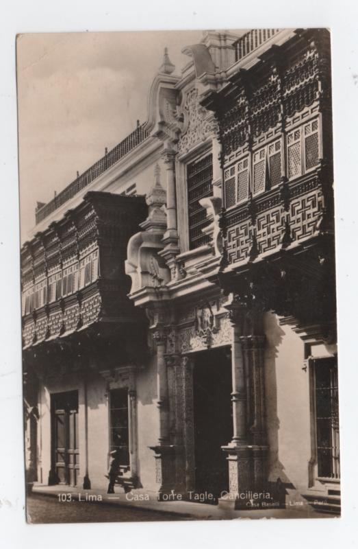 Peru Scott# 319 used on post card to U.S.A.
