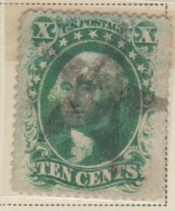 U.S. Scott #35 Washington Stamp - Used Single - Star Cancel