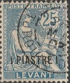 French Offices in Turkey , #34 Used , From 1902-07