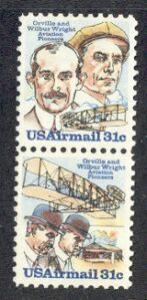 US Stamp #C91-2 MNH - Wright Brothers Airmail Se-Tenant Pair