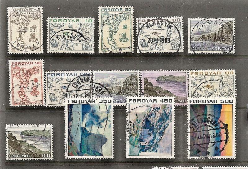 Faroe Islands   7-20 Used 1075 Pictorial Defins. CV $11.60