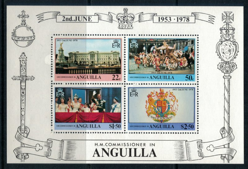 Anguilla #315-8a* NH  CV $3.10  Set & Souvenir Sheet