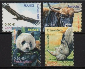 FRANCE SG4654/7 2009 ENDANGERED SPECIES MNH