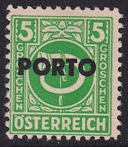 Austria - 1946 - Scott #J190 - MNH - Post Horn - overprint