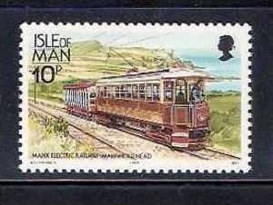 Manx Railway & Tramways, Electric Locomotive, Coach MNH** 1988 Isle of Man # ...