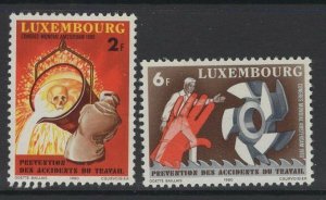 LUXEMBOURG SG1049/50 1980 PREVENTION OF ACCIDENTS AT WORK MNH