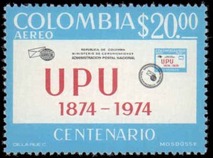 Colombia #C598, Complete Set, 1974, UPU, Never Hinged