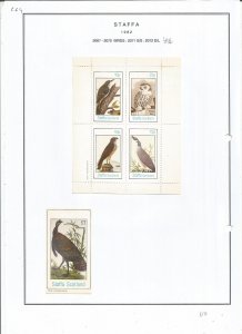 STAFFA - 1982 - Birds - Sheets - Mint Light Hinged - Private Issue