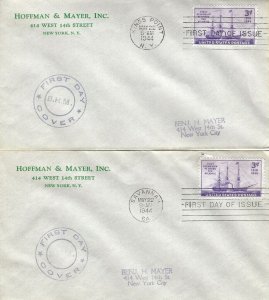 923 3c STEAMSHIP - HOFFMAN & MAYER set of 2