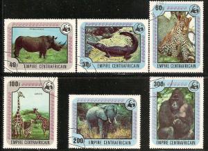 Central African Rep. 323-28 Used 1978 Animals CV $5.35