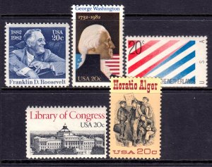 United States 1982 Mint MNH Accumulation SC 1950,1952,2003,2004,2010