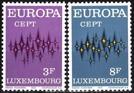 LUXEMBOURG / LUXEMBURG 1972 EUROPA. Complete set, MNH