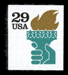U.S.#2531a Liberty Torch 29c Die Cut Booklet Single, MNH
