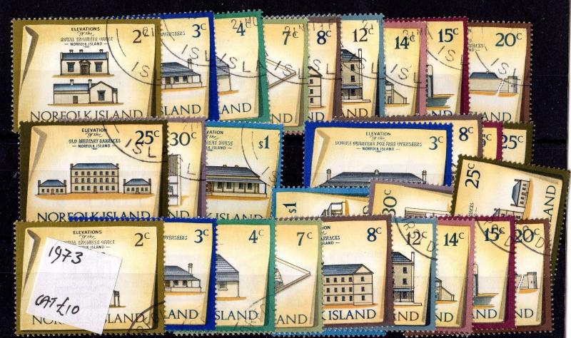 Norfolk Island 1973 Historic Buildings To $1 Plus Many Extras VFU X6810