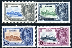 Nigeria 1935 British KGV Silver Jubilee Scott #34-37 MNH U794 ⭐⭐⭐⭐⭐⭐