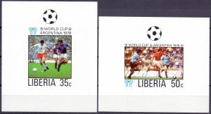 Liberia. 1978. 1061B-66B + 6LB. Soccer world cup. MNH.