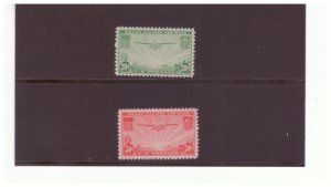 US AIR MAIL C21-22 CHINA CLIPPER OVER THE PACIFIC COM. SET MNH YE16