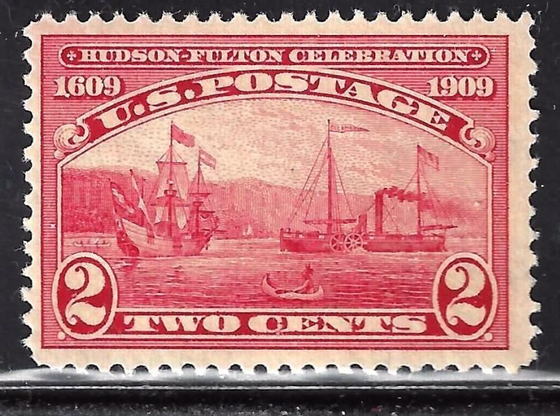 #372 US 2 CENT HUDSON-FULTON-MINT-VLH-FINE-VF