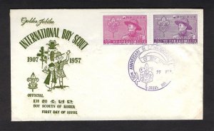 1957 Korea Boy Scouts 50th anniversary FDC Seoul