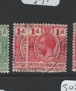 BRITISH SOLOMON ISLANDS  (B1903) KGV 1D  SG24-5   VFU