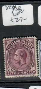 FALKLAND ISLANDS KGV  2D    SG75B     VFU   PPO703H