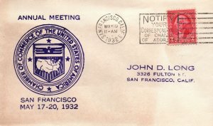 CHAMBER OF COMMERCE OF THE UNITED STATES ANNUAL MEETING SAN FRANCISCO 1932 TYPE3