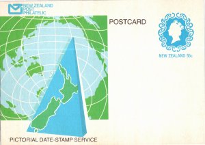 New Zealand, Worldwide Government Postal Card, Maps