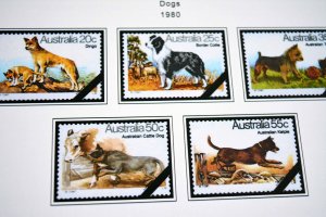 COLOR PRINTED AUSTRALIA 1976-1990 STAMP ALBUM PAGES (63 illustrated pages)