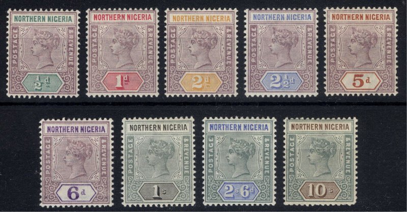 Nigeria Northern 1900 1/2d-10s Definitiv SG 1-9 Sc 1-9 LMM/MLH Cat £550($896)