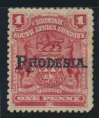 British South Africa Company opt Rhodesia SG101 SC# 83 MH  see details