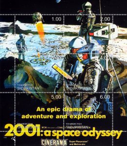 Tadjikistan 2000 A SPACE ODYSSEY Sheetlet Composite (6) MNH