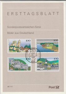 1995 Germany - FD Card (ETB) Sc 1800-1803 - Scenic Regions of Germany