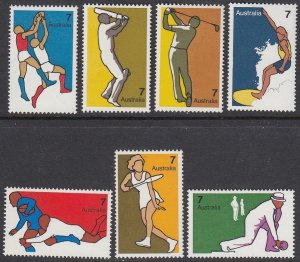 Australia 590-6 Sports mnh