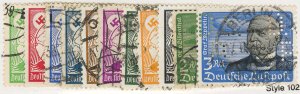 Germany Stamps # C46-56 Used VF Scott Value $80.00