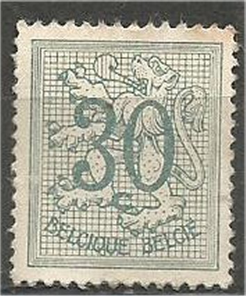 BELGIUM 1957, used  30c  Lion Rampant  Scott 412