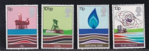 Great Britain# 827-830, Oil Production, Mint NH, 1/2 Cat.