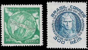 Brazil 1937 Sc 442 & 450 MVLH f-vf