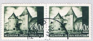 Croatia 32 Used H Pair Castle 1941 (BP83915)