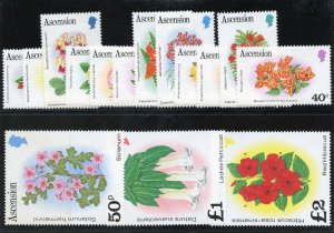 Ascension 1981 QEII Flowers set complete superb MNH. SG 282A-296A. Sc 274-288.