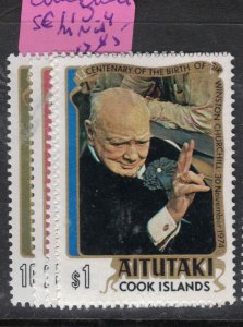 Aitutaki Churchill SC 110-4 MNH (1ffb)