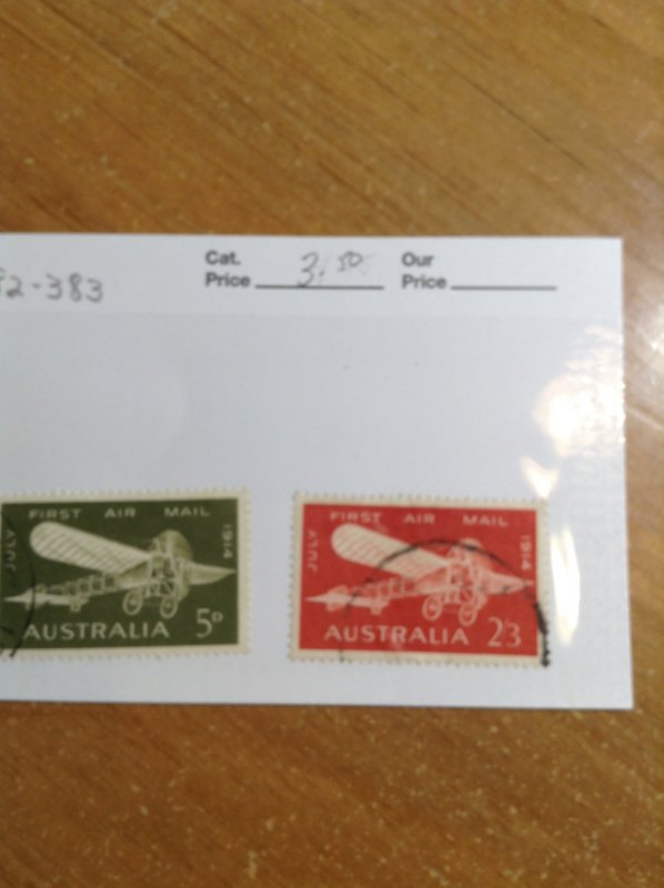 Australia  # 382-83  Used