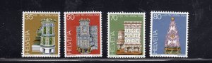 SWITZERLAND #B505-B506 1984 CERAMIC TILED STOVES MINT VF NH O.G