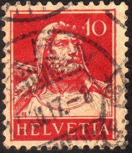 1914, Switzerland 10c, Used, Sc 167