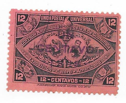 Guatemala #74  1898 overprint  (U)  CV $1.00