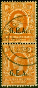 Tanganyika 1922 10c Orange SG73 Very Fine Used Pair (Variants Available)-Vari...