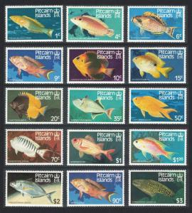 Pitcairn Fishes 15v SG#246-313