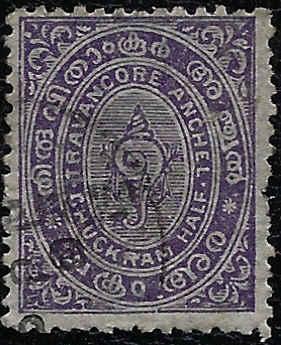 India - Travancore Scott 4 Used